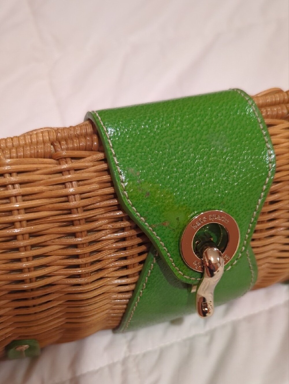 Kate Spade Woven Straw Clutch - Picture 8 of 8